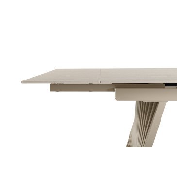 Керамічний стіл Олімпія TML-985 крема марфіль + бежевий Керамічний стіл Олімпія TML-985 крема марфіль + бежевий